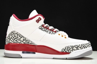 Jordan 3 Red” “Cardinal  Air Retro 0721